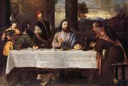 TIZIANO Vecellio Le souper a Emmaus oil painting artist